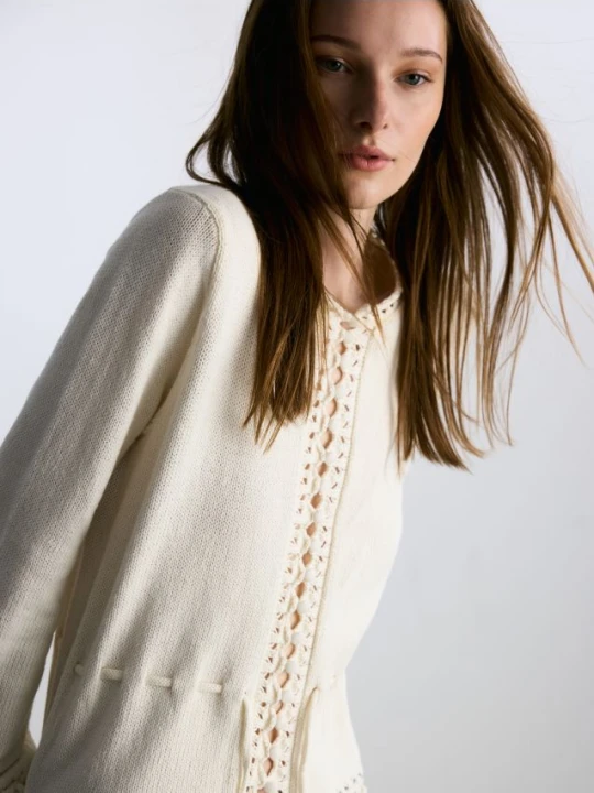 Foto del prodotto Reserved - Cardigan in cotone con bottoni - nude