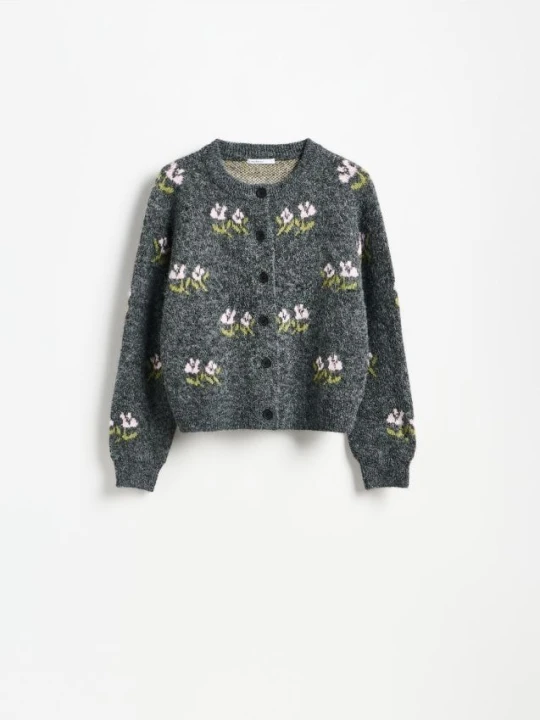 Foto del prodotto Reserved - Cardigan in jacquard floreale - multicolore