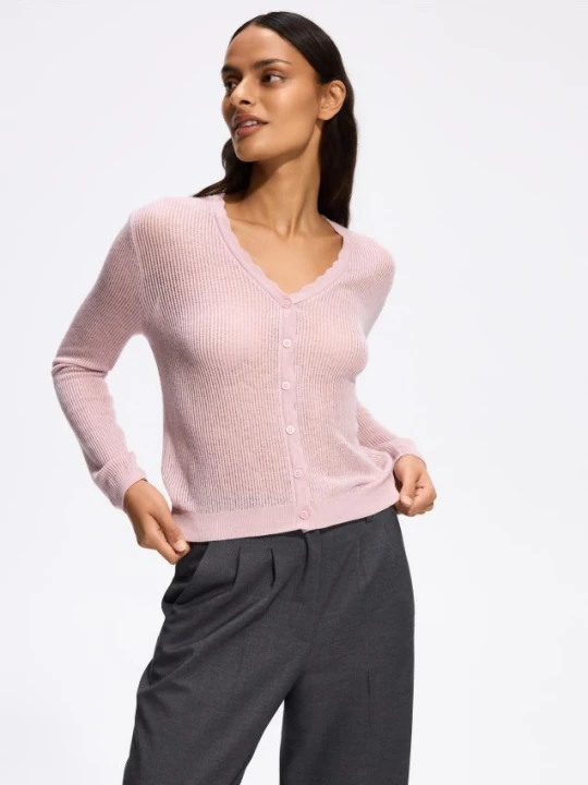 Foto del prodotto Reserved - Cardigan in misto lana - rosa pastello