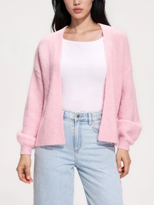 Foto del prodotto Reserved - Cardigan in misto lana - rosa pastello