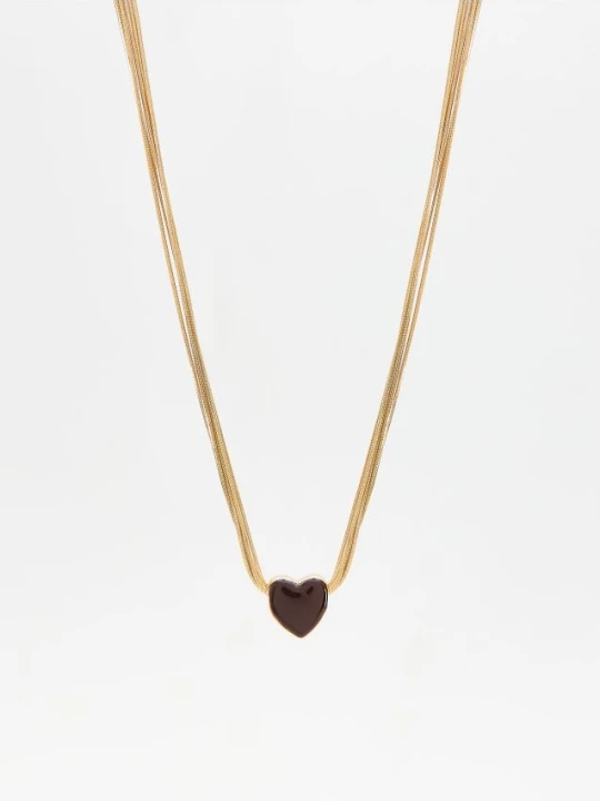 Foto del prodotto Reserved - Collana con ciondolo - marrone scuro