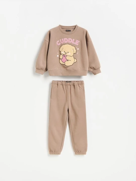 Foto del prodotto Reserved - Completo in cotone con ricamo - beige