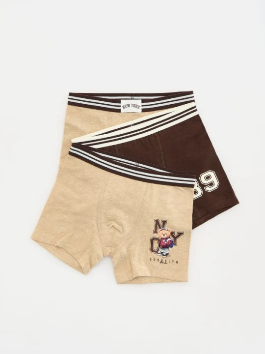 Foto del prodotto Reserved - Confezione da 3 boxer in misto cotone - beige