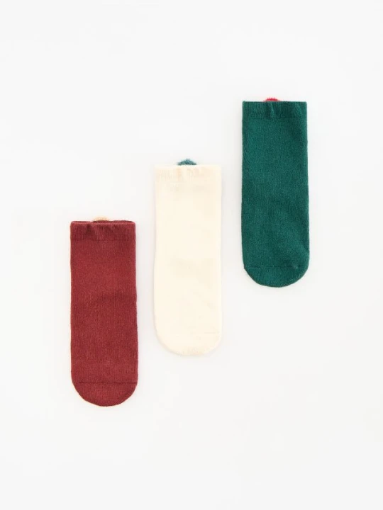 Foto del prodotto Reserved - Confezione da 3 paia di calze natalizie - marrone