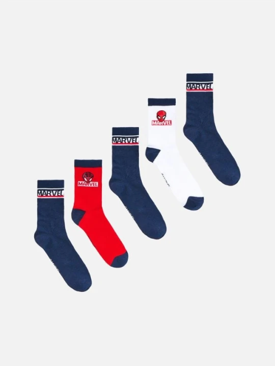 Foto del prodotto Reserved - Confezione da 5 paia di calze Spider-Man - blu scuro