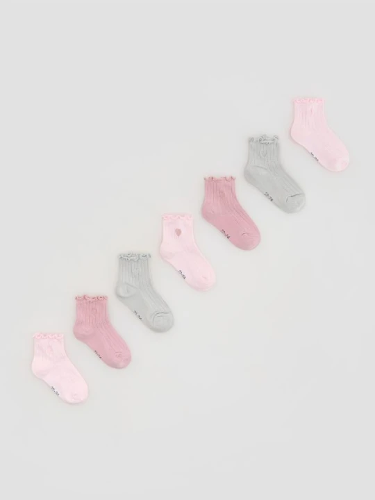 Foto del prodotto Reserved - Confezione da 7 paia di calze - rosa pastello