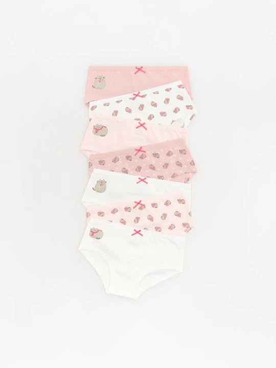 Foto del prodotto Reserved - Confezione da 7 slip in cotone Pusheen - multicolore
