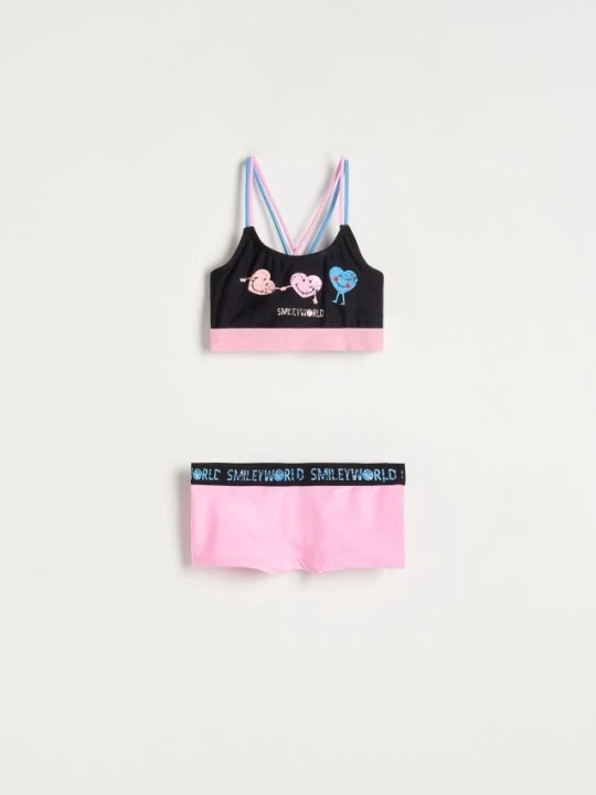 Foto del prodotto Reserved - Costume da bagno due pezzi SmileyWorld® - nero