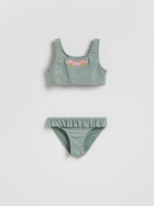 Foto del prodotto Reserved - Costume da bagno due pezzi - verde polveroso