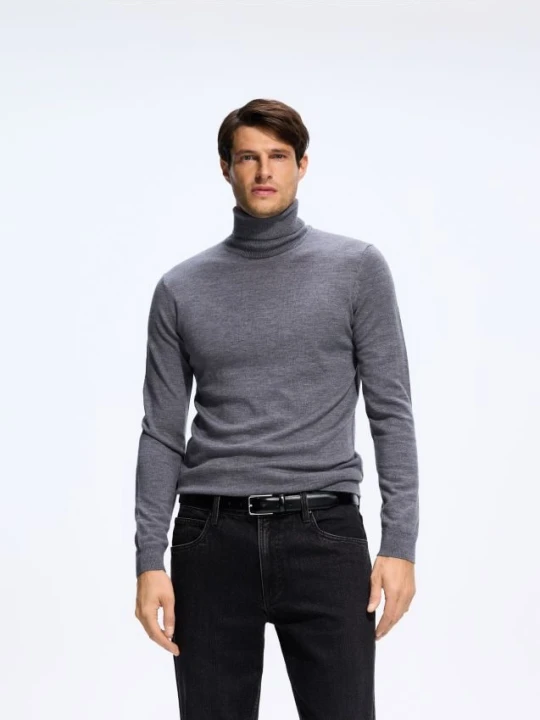 Foto del prodotto Reserved - Dolcevita in lana merino - grigio medio