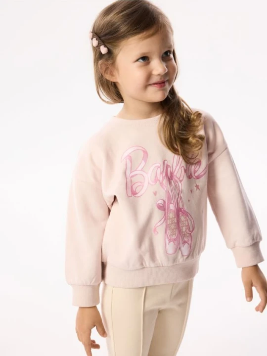 Foto del prodotto Reserved - Felpa Barbie - rosa pastello