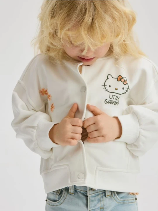 Foto del prodotto Reserved - Felpa bomber Hello Kitty - panna