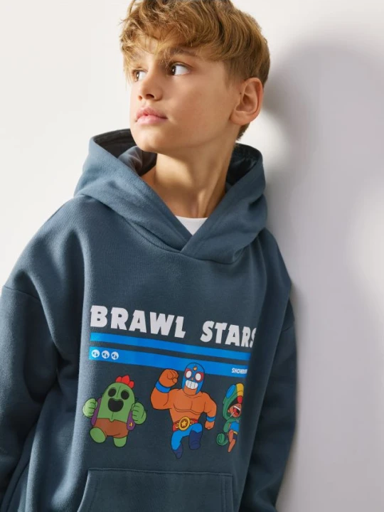 Foto del prodotto Reserved - Felpa Brawl Stars - turchese scuro