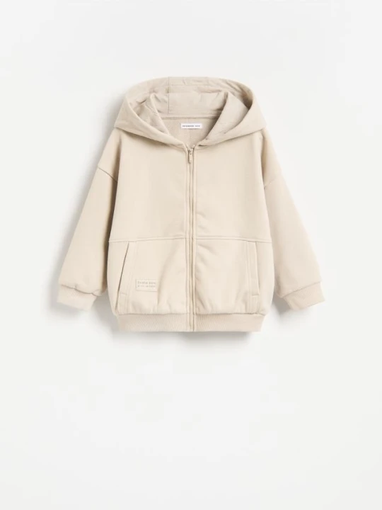 Foto del prodotto Reserved - Felpa con cappuccio in cotone - beige