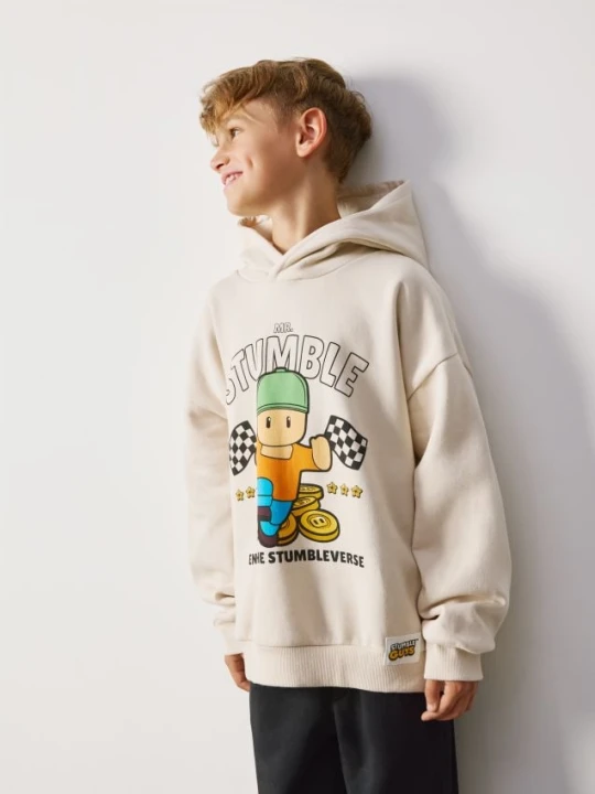 Foto del prodotto Reserved - Felpa con cappuccio Stumble Guys - beige