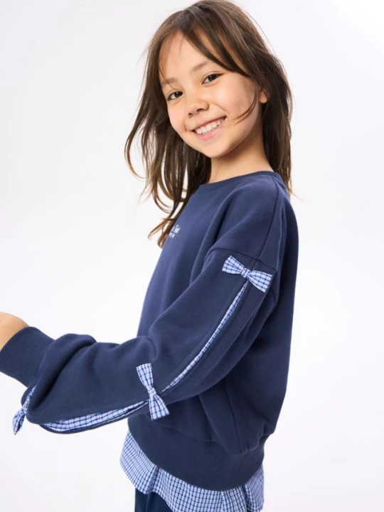 Foto del prodotto Reserved - Felpa con fiocchi - blu scuro
