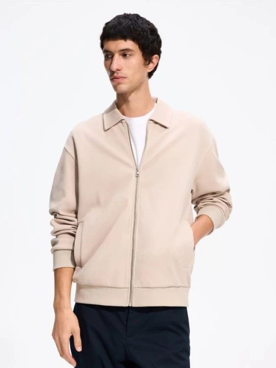 Foto del prodotto Reserved - Felpa con zip e colletto - beige