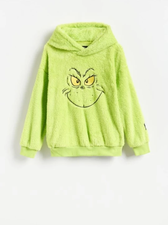 Foto del prodotto Reserved - Felpa di Natale Grinch - verde-giallo