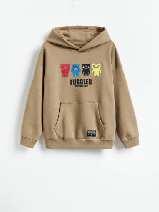 Foto del prodotto Reserved - Felpa Fuggler con cotone - marrone