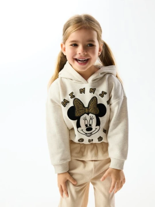 Foto del prodotto Reserved - Felpa in cotone Minnie Mouse - beige