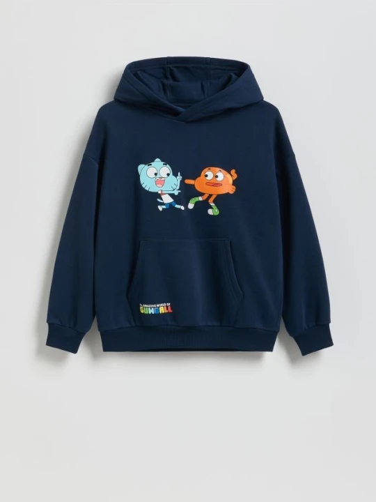 Foto del prodotto Reserved - Felpa Lo straordinario mondo di Gumball - blu scuro