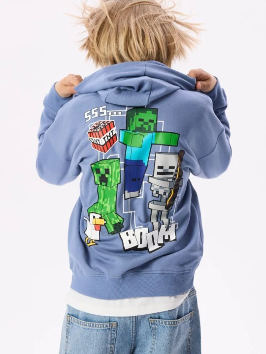 Foto del prodotto Reserved - Felpa Minecraft - blu scuro
