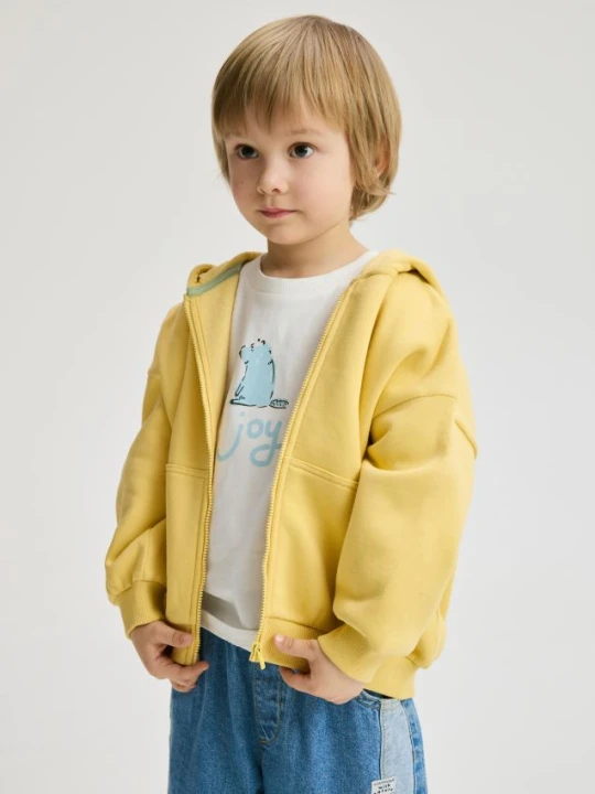 Foto del prodotto Reserved - Felpa oversize in cotone - giallo