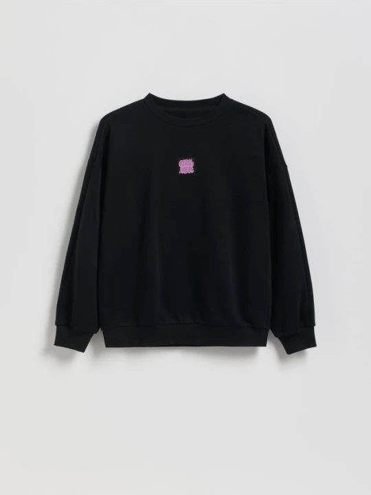 Foto del prodotto Reserved - Felpa oversize in cotone - nero