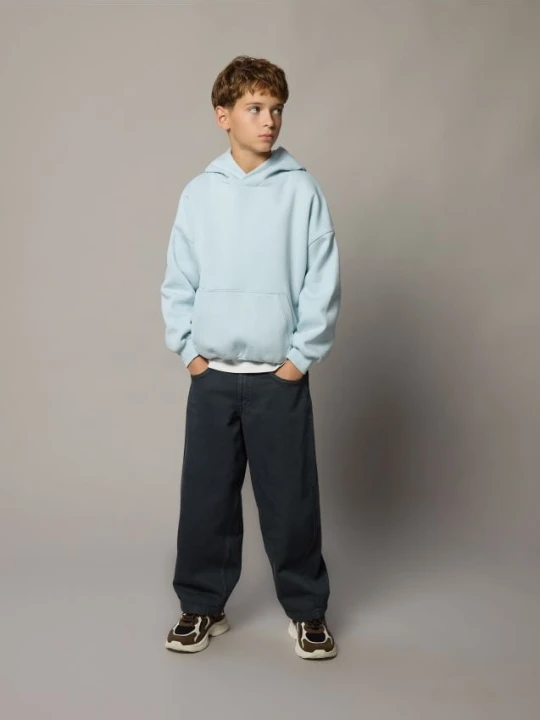 Foto del prodotto Reserved - Felpa oversize stampata - azzurro