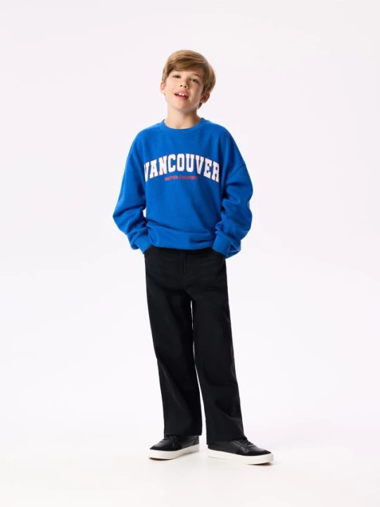 Foto del prodotto Reserved - Felpa oversize stampata - azzurro