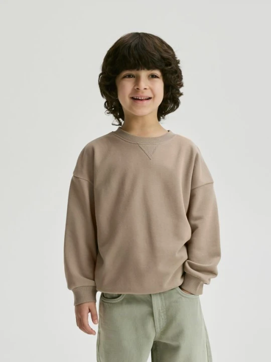 Foto del prodotto Reserved - Felpa oversize stampata - beige