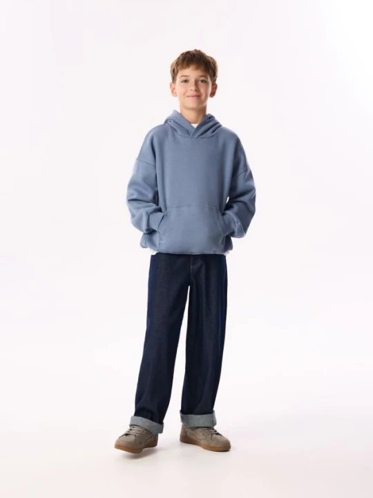 Foto del prodotto Reserved - Felpa oversize stampata - blu scuro
