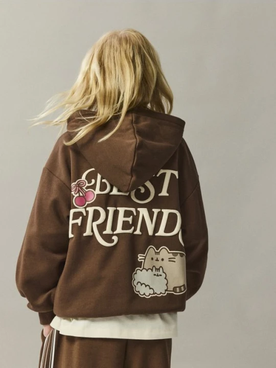 Foto del prodotto Reserved - Felpa Pusheen con applicazione - marrone scuro