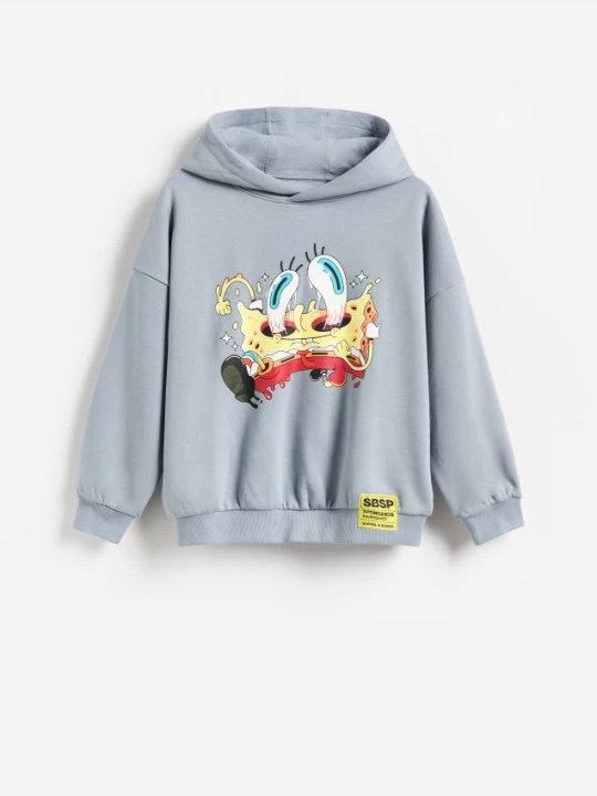 Foto del prodotto Reserved - Felpa SpongeBob - grigio scuro