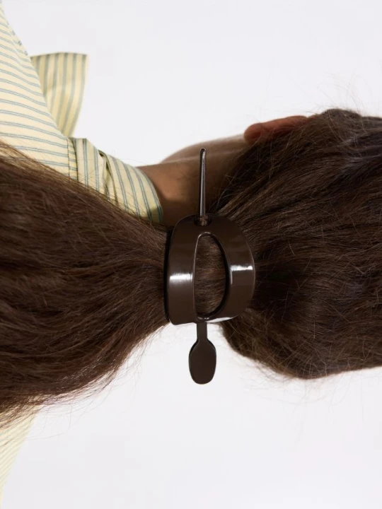 Foto del prodotto Reserved - Fermaglio per capelli in acetato - marrone scuro