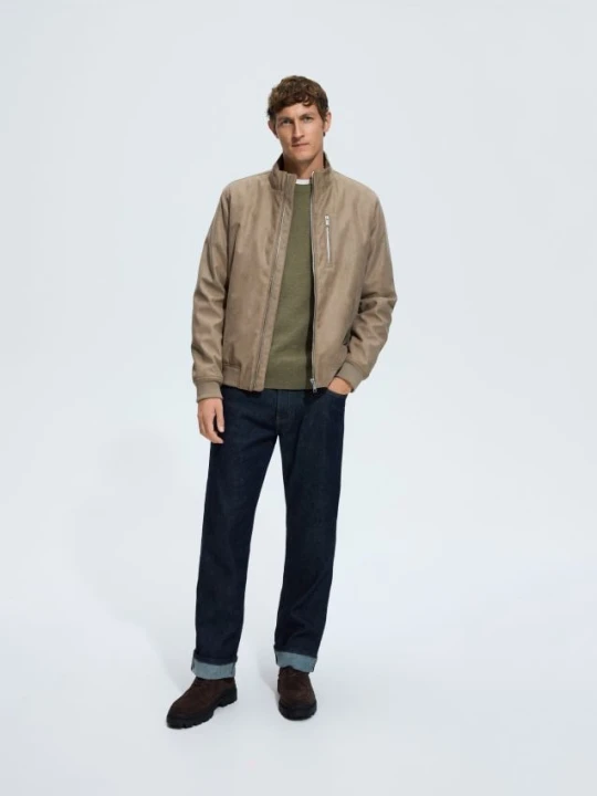 Foto del prodotto Reserved - Giacca bomber effetto scamosciato - beige