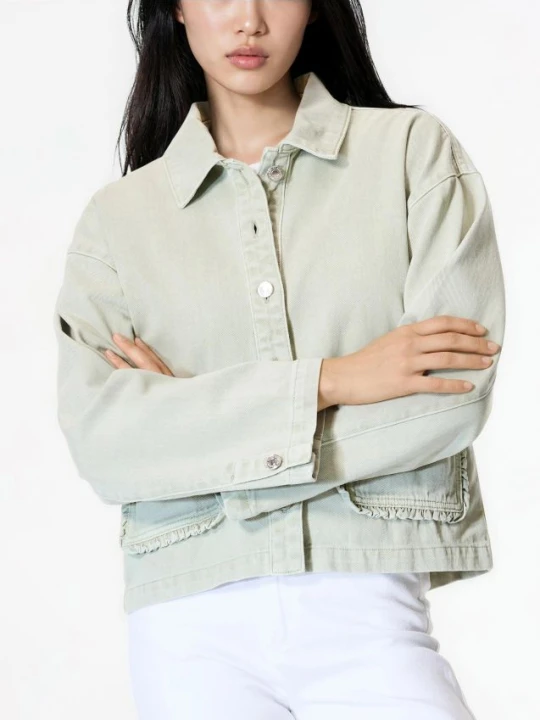 Foto del prodotto Reserved - Giacca in denim con tasche - verde