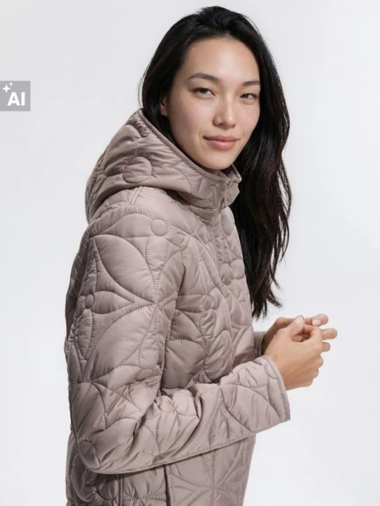 Foto del prodotto Reserved - Giaccone trapuntato con cappuccio - beige