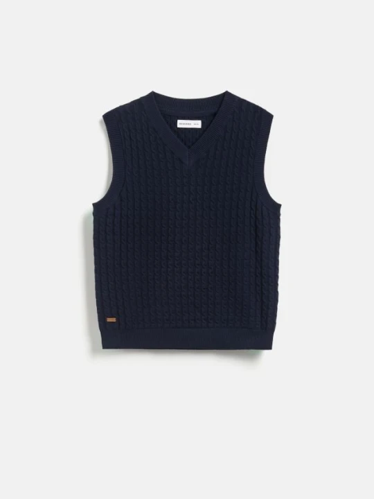 Foto del prodotto Reserved - Gilet in maglia - blu scuro