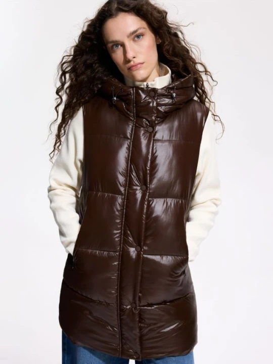 Foto del prodotto Reserved - Gilet trapuntato - marrone scuro