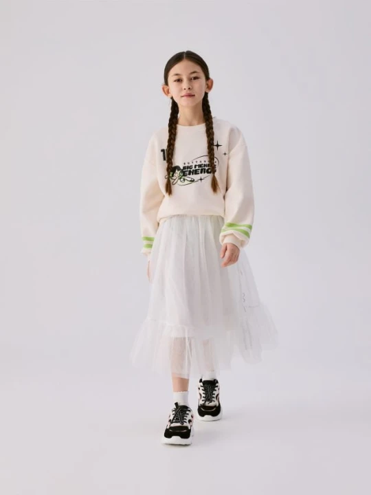 Foto del prodotto Reserved - Gonna in tulle con fiocchi - panna