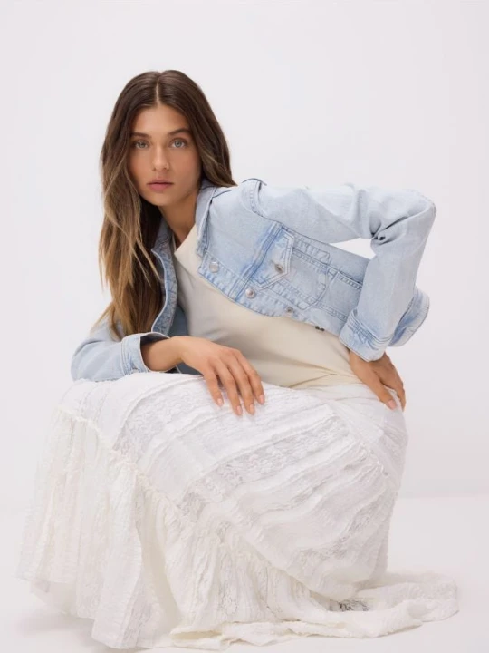 Foto del prodotto Reserved - Gonna maxi in pizzo - bianco