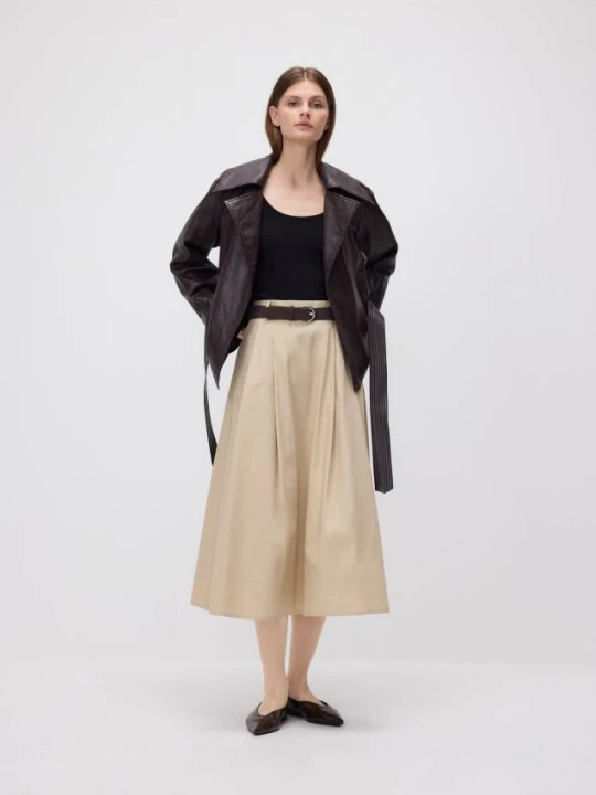 Foto del prodotto Reserved - Gonna midi con cintura - beige