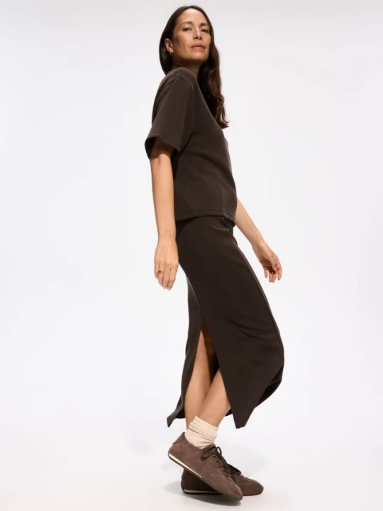 Foto del prodotto Reserved - Gonna midi con modal - marrone scuro