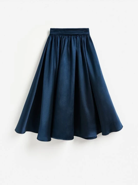Foto del prodotto Reserved - Gonna midi con pieghe - blu scuro