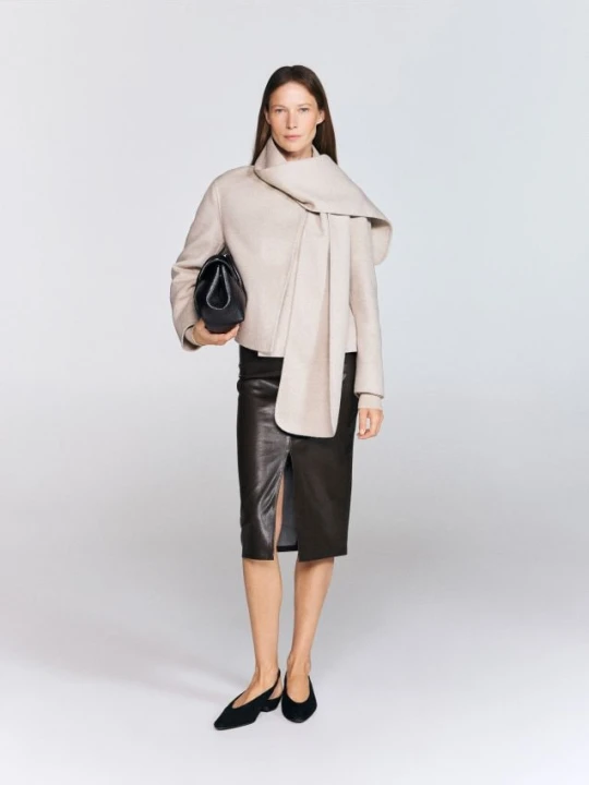 Foto del prodotto Reserved - Gonna midi in eco pelle - marrone scuro