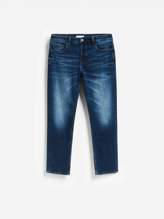 Foto del prodotto Reserved - Jeans a taglio diritto straight effetto slavato - blu scuro