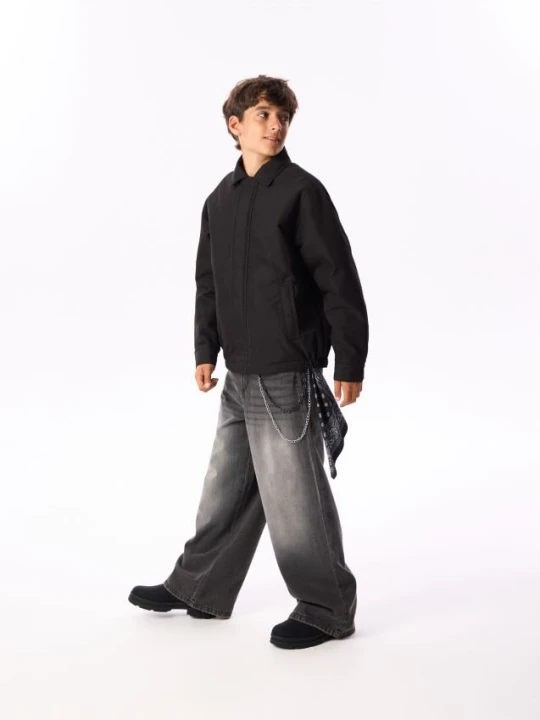 Foto del prodotto Reserved - Jeans baggy con catena e bandana - nero