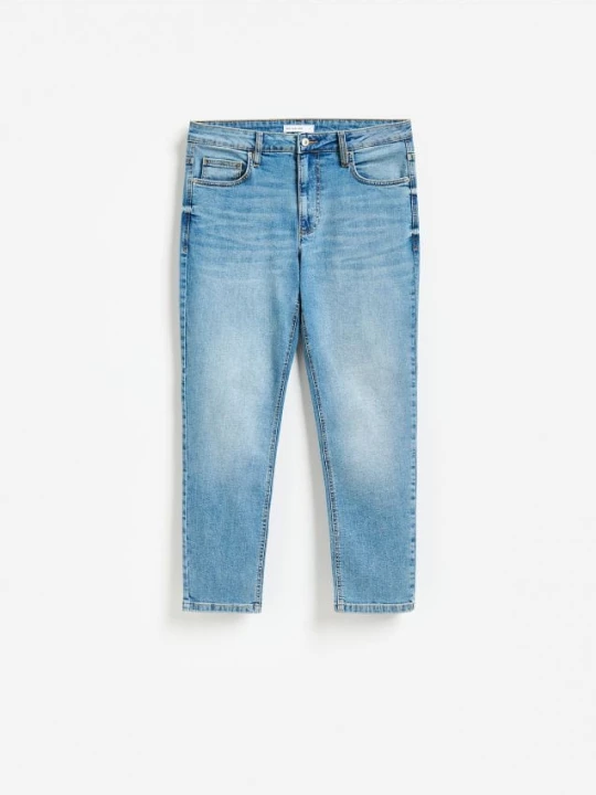 Foto del prodotto Reserved - Jeans carrot slim effetto slavato - blu