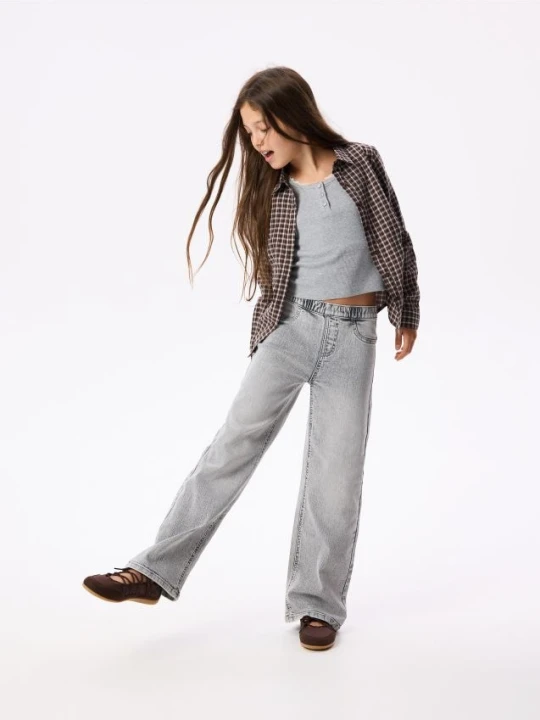 Foto del prodotto Reserved - Jeans elasticizzati wide leg - grigio chiaro